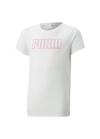Дитяча футболка Favourites Tee Youth Puma однотонна біла спортивна поліестер