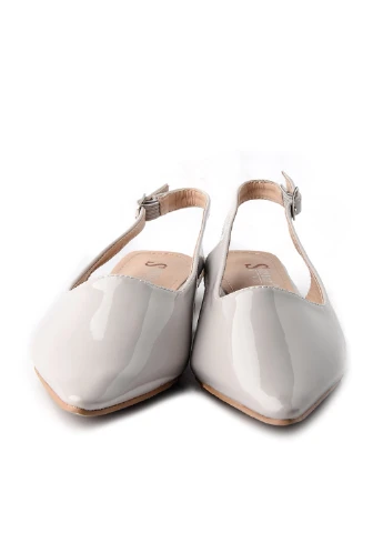 Lucky Shoes Туфли слингбеки серый з искусственная кожа, — демисезон (159253377)