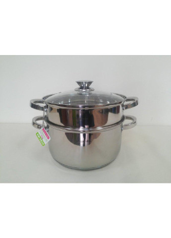 Дворівнева пароварка з нержавіючої сталі на 5,5л KM-5814 Kamille (254681049)