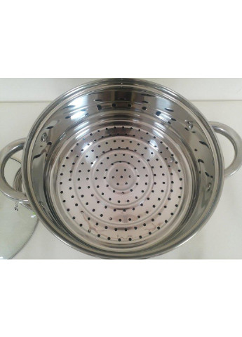 Дворівнева пароварка з нержавіючої сталі на 5,5л KM-5814 Kamille (254681049)