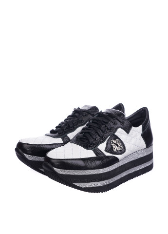 Черно-белые демисезонные кроссовки Franzini