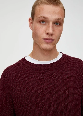 Темно-бордовий демісезонний джемпер джемпер Pull & Bear