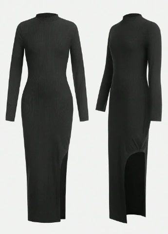 Чёрное платье SHEIN (331624186)