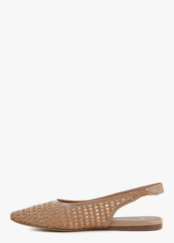 Le'BERDES Туфлі слінгбекі бежевий з текстиль, натуральна шкіра, україна — літо (370483491)
