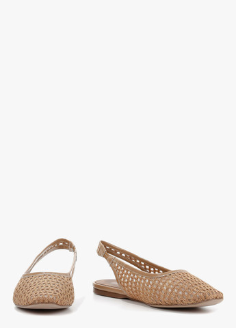 Le'BERDES Туфлі слінгбекі бежевий з текстиль, натуральна шкіра, україна — літо (370483491)