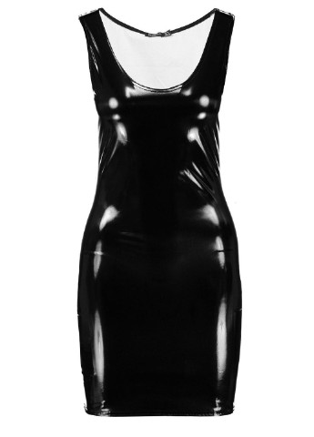 Черное коктейльное платье платье-майка Boohoo однотонное