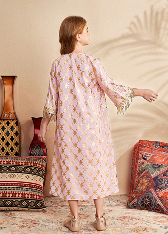 Світло-рожевий літній костюм (туніка, сарафан) SHEIN
