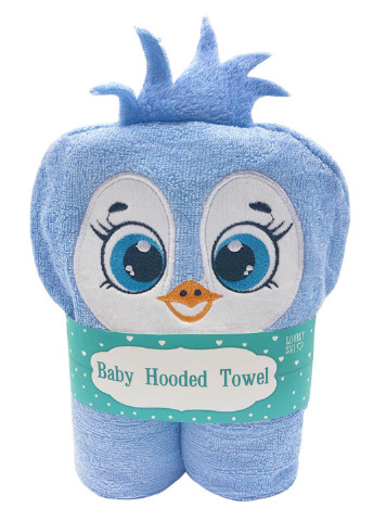 Lovely Svi детское полотенце с капюшоном -бамбуковое мягкое и теплое - плотное и впитывающее - от 0-5 лет пингвин голубой производство - Китай