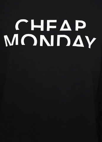Свитшот Cheap Monday - Прямой крой надпись черный кэжуал - (138809448)