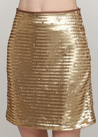 Золотая кэжуал юбка H&M карандаш