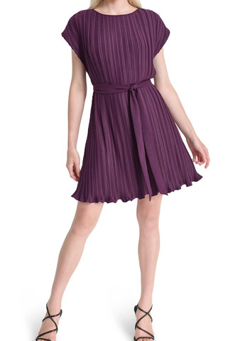 Фіолетова кежуал сукня плісована DKNY однотонна