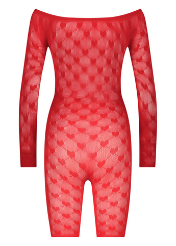 Комбінезон Hunkemoller сердечка червоний відвертий поліамід