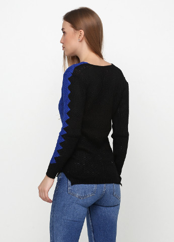 Черный демисезонный пуловер пуловер Massimo