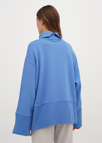 Блакитний світшот Closed однотонний вишивка (304433520)