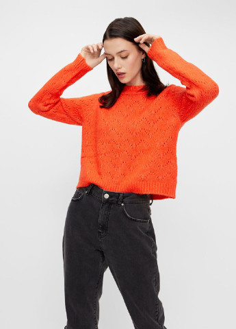 Оранжевый демисезонный свитер Pieces