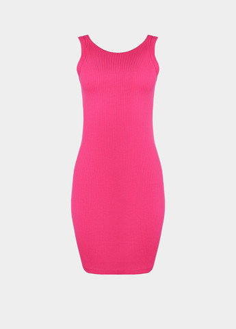 Фуксинова (кольору Фукія) кежуал сукня сукня-майка Braska однотонна