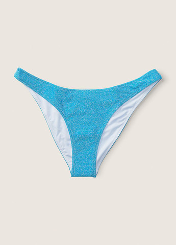 Голубой летний купальник (топ, трусики, юбка) раздельный, бандо Victoria's Secret