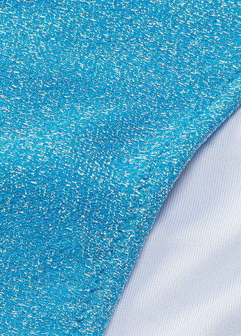 Голубой летний купальник (топ, трусики, юбка) раздельный, бандо Victoria's Secret