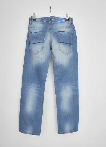 Голубые демисезонные джинсы Mandarino