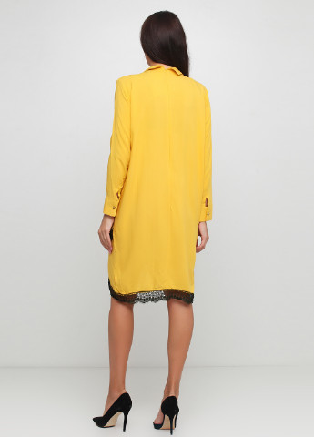Желтое кэжуал платье Khaleesi однотонное