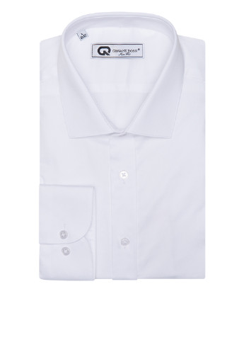Белая классическая рубашка однотонная Giovane Rossi с длинным рукавом