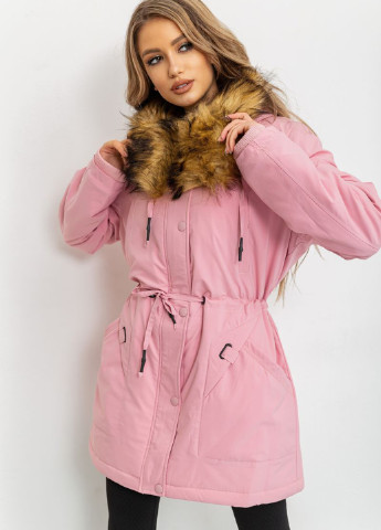 Розовая зимняя куртка Ager