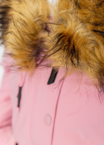 Розовая зимняя куртка Ager