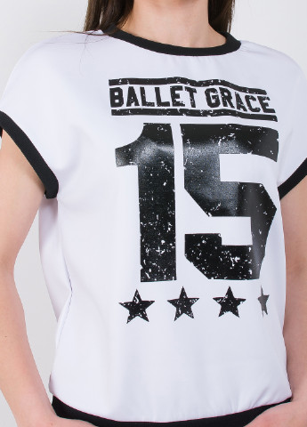 Білий літній футболка Ballet Grace