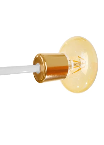 Современная стильная люстра на 10 лампочек BR-01 605C/10 E27 WH/G Brille (251891778)