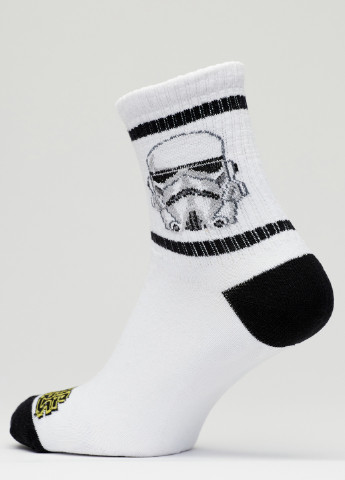 Шкарпетки Star Wars Штурмовик Rock'n'socks білі повсякденні