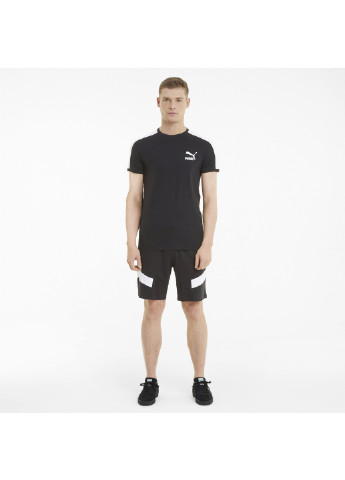 Чорна футболка iconic t7 men's tee Puma