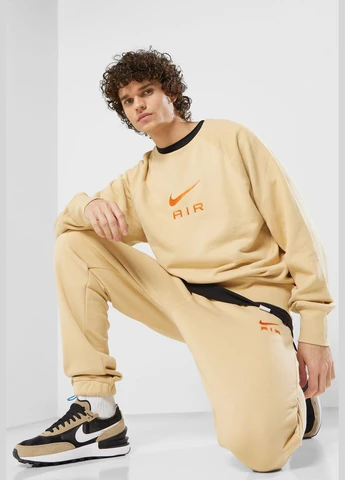 Бежевый свитшот dv9829-252 Nike однотонный вышивка (319359130)