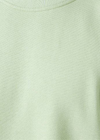 KOTON світшоти однотонний світло зелений кежуал поліестер, трикотаж, бавовна