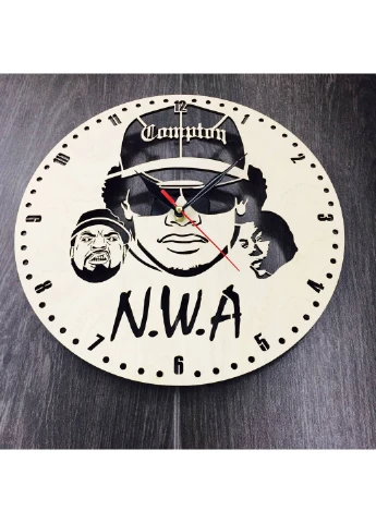 Годинник настінний «N.W.A», дерев`ний циферблат 7Arts (253566431)