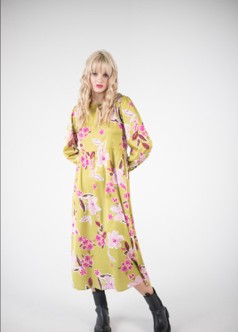 Женское демисезонное Платье колокол BeART с цветочным принтом