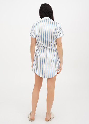 Блакитна кежуал сукня сукня-сорочка Imperial в смужку