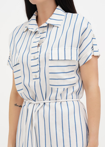 Блакитна кежуал сукня сукня-сорочка Imperial в смужку