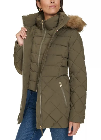 Оливкова (хакі) демісезонна куртка Tommy Hilfiger