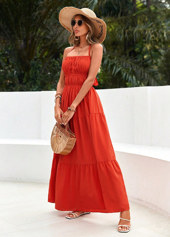 Летний женский сарафан SHEIN однотонный