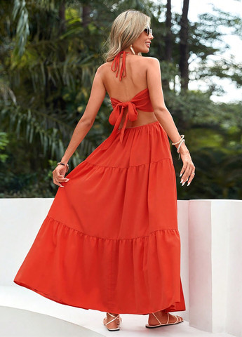 Летний женский сарафан SHEIN однотонный