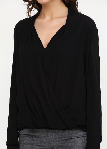 Чорна демісезонна блуза Massimo Dutti
