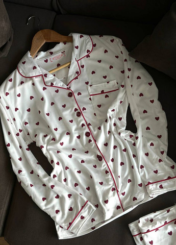 Белая всесезон пижама (рубашка, брюки) рубашка + брюки NOVA VEGA