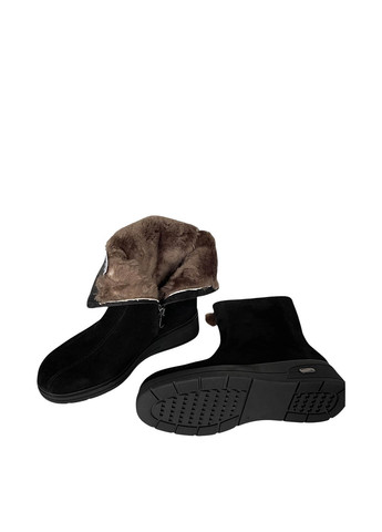 Зимние ботинки Meego без декора из натуральной замши