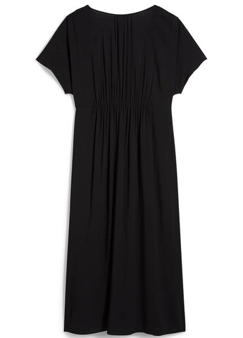 Черное кэжуал платье на запах C&A однотонное