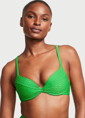 Зеленый летний купальник (лиф, трусы) раздельный Victoria's Secret