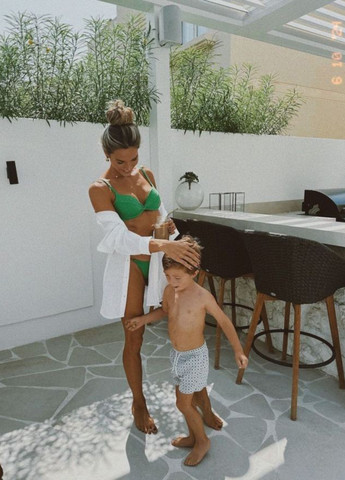 Зеленый летний купальник (лиф, трусы) раздельный Victoria's Secret