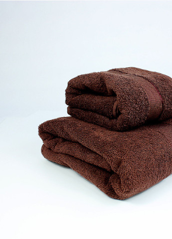 Набор махровых полотенец БС0004 50х90, 70х140 Еней-Плюс коричневый
