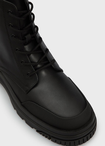 Черные осенние ботинки берцы Tommy Jeans