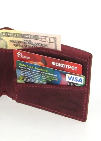 Портмоне бордовое DNK Leather (253933105)