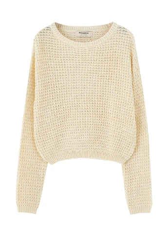 Молочный демисезонный джемпер джемпер Pull & Bear